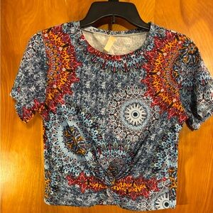 Colorful Mandala Print Women's Top